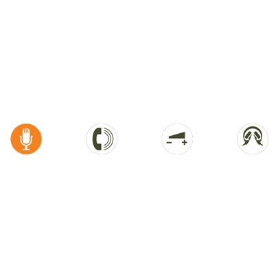 SPEAK STYLE BT NOIR ORANGE - Pictos-redimWeb